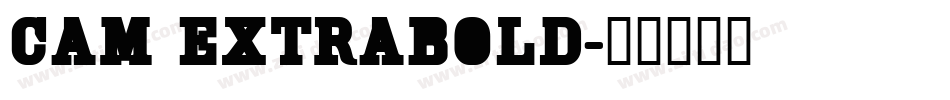 Cam ExtraBold字体转换